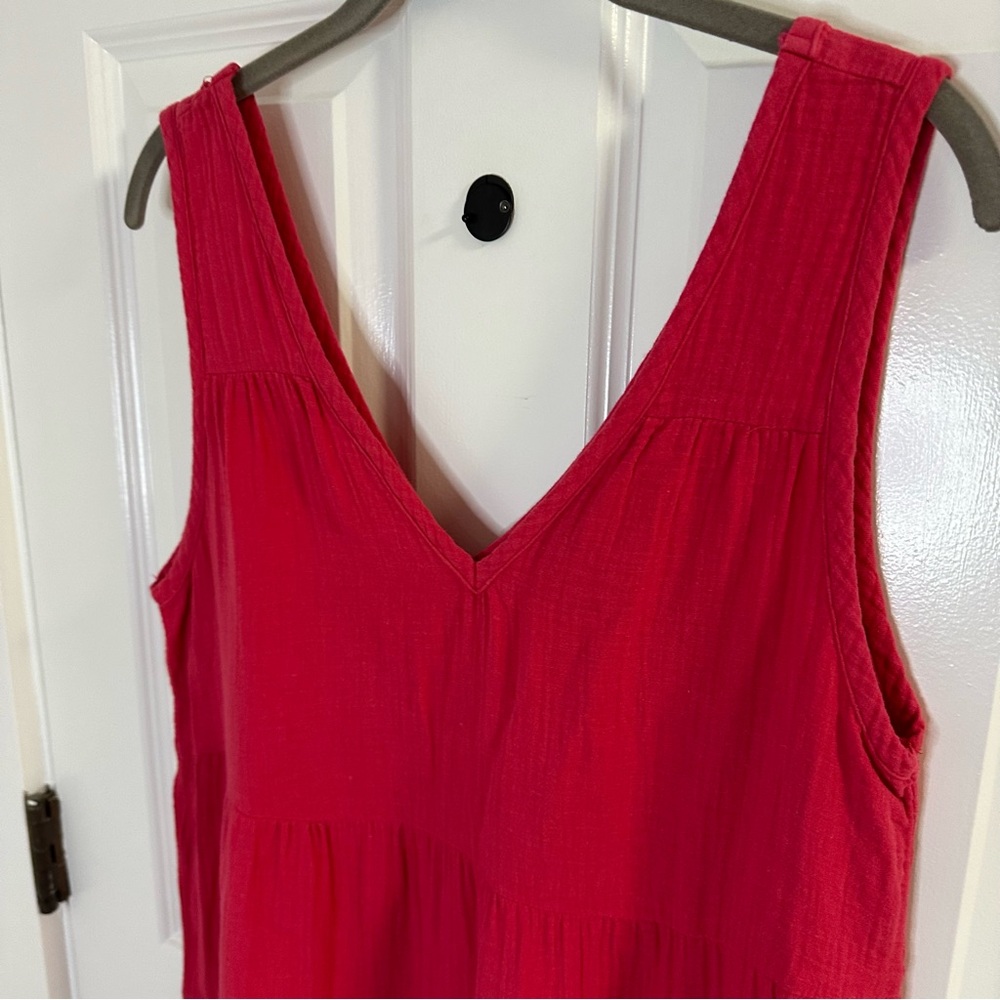 Quince 100% Organic Cotton Gauze Tiered Maxi Dress - Picture 4 of 8